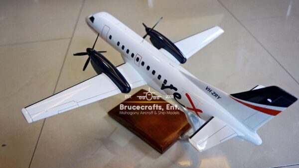 Model of Saab 340 Rex Airlines Aircraft with detailed craftsmanship.